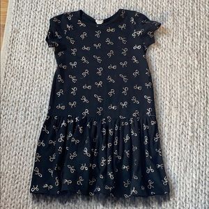 Crewcuts Black and gold glitter dress